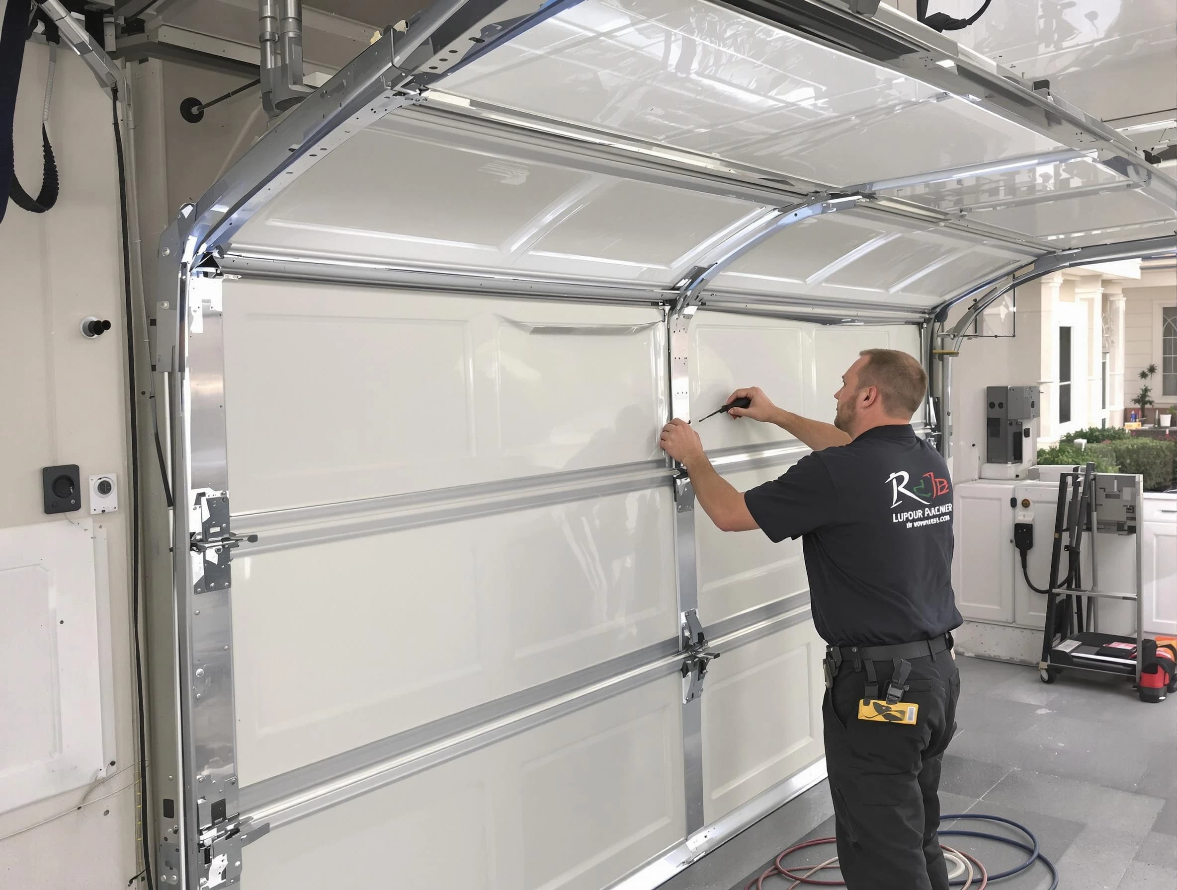 Bayonne Garage Door Repair professional performing panel repair in Bayonne