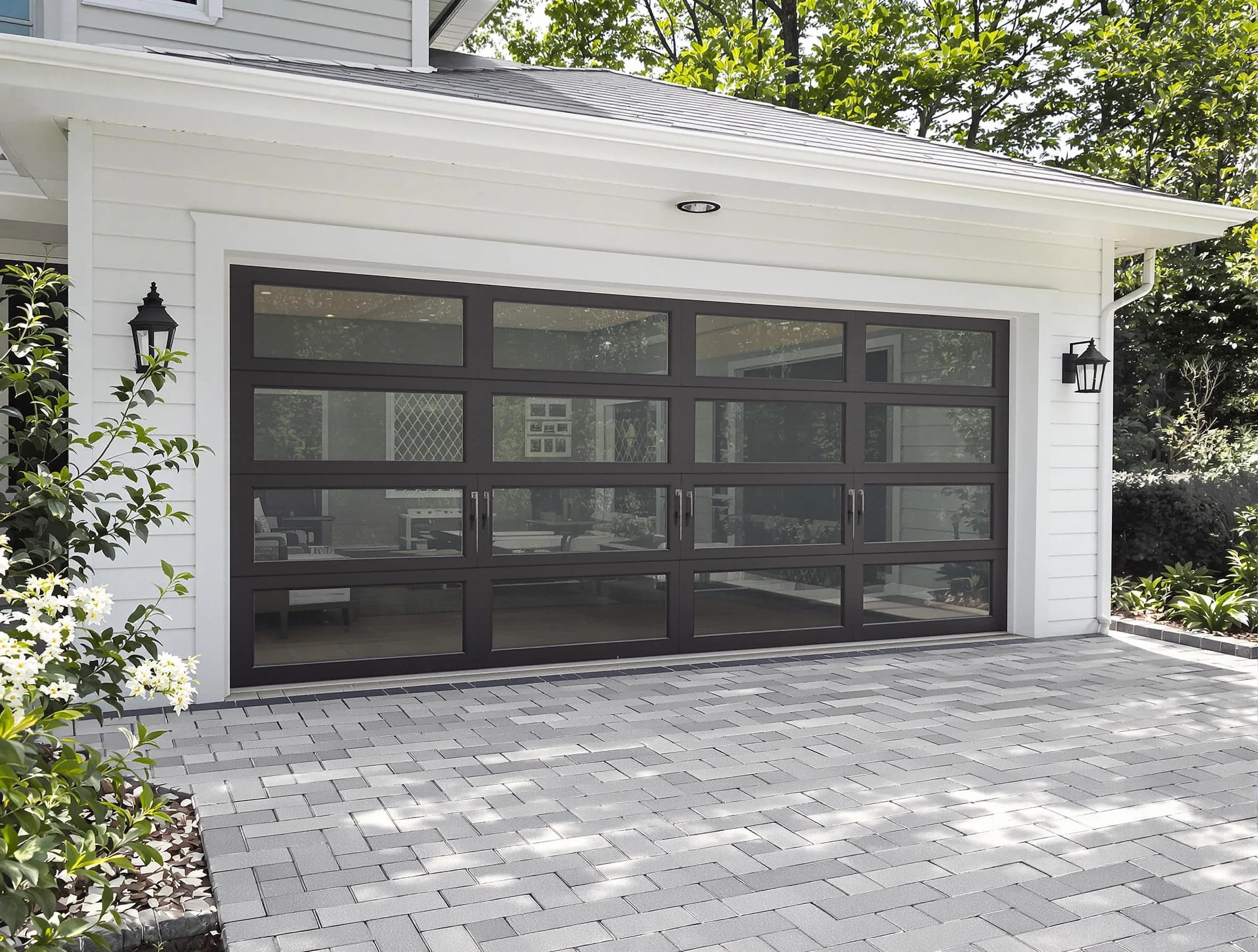 Bayonne Garage Door Repair design specialist presenting custom garage door options to Bayonne homeowner