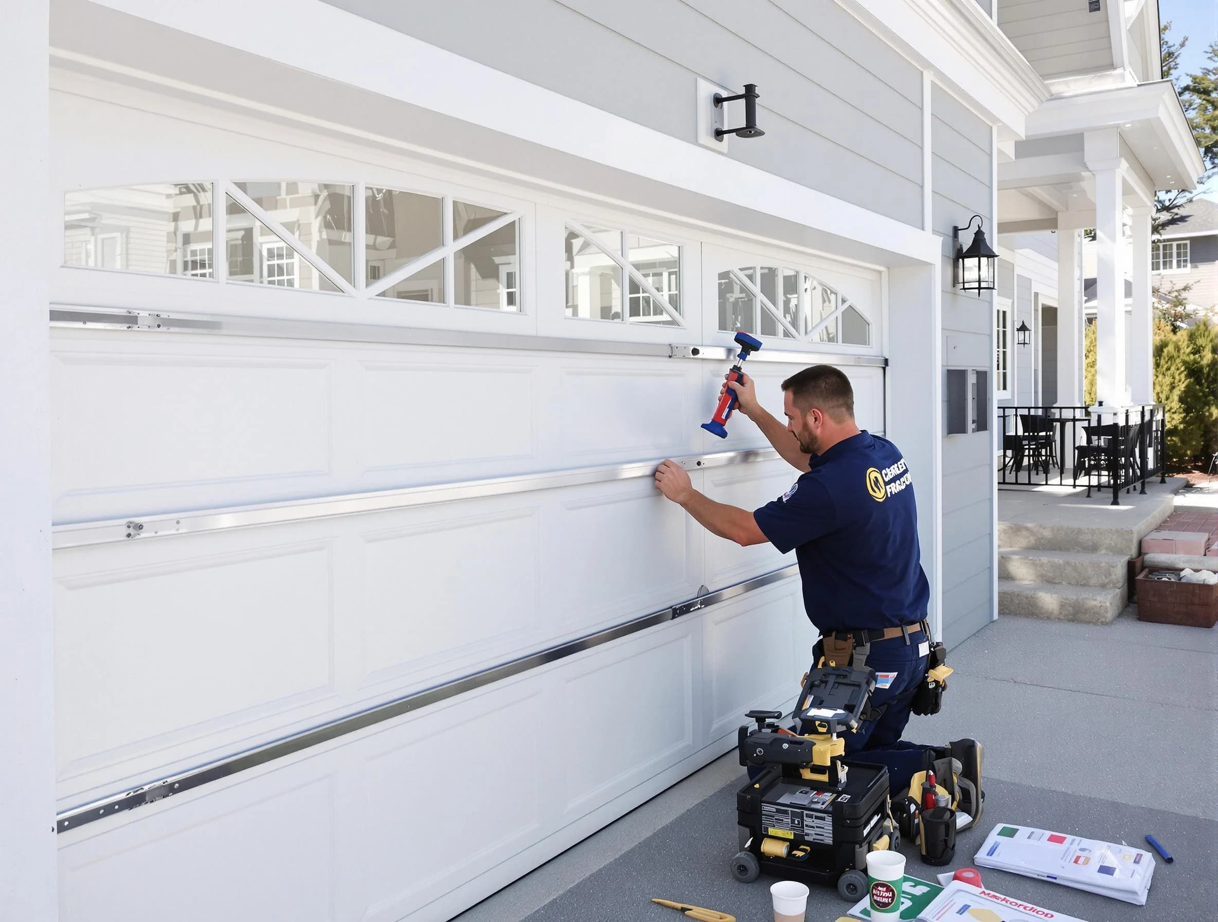 Professional garage door installation by Bayonne Garage Door Repair in Bayonne