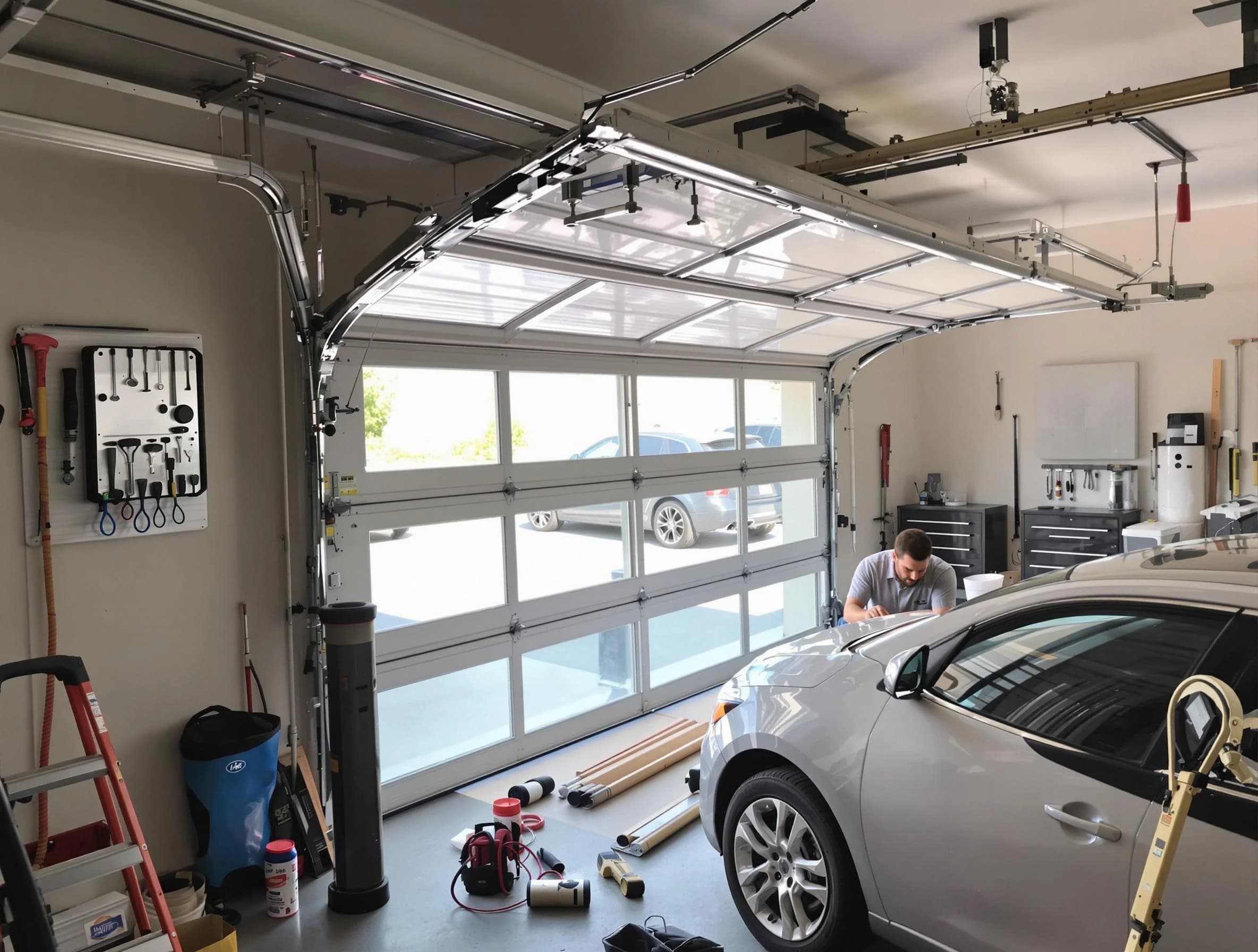 Garage door noise reduction service by Bayonne Garage Door Repair in Bayonne