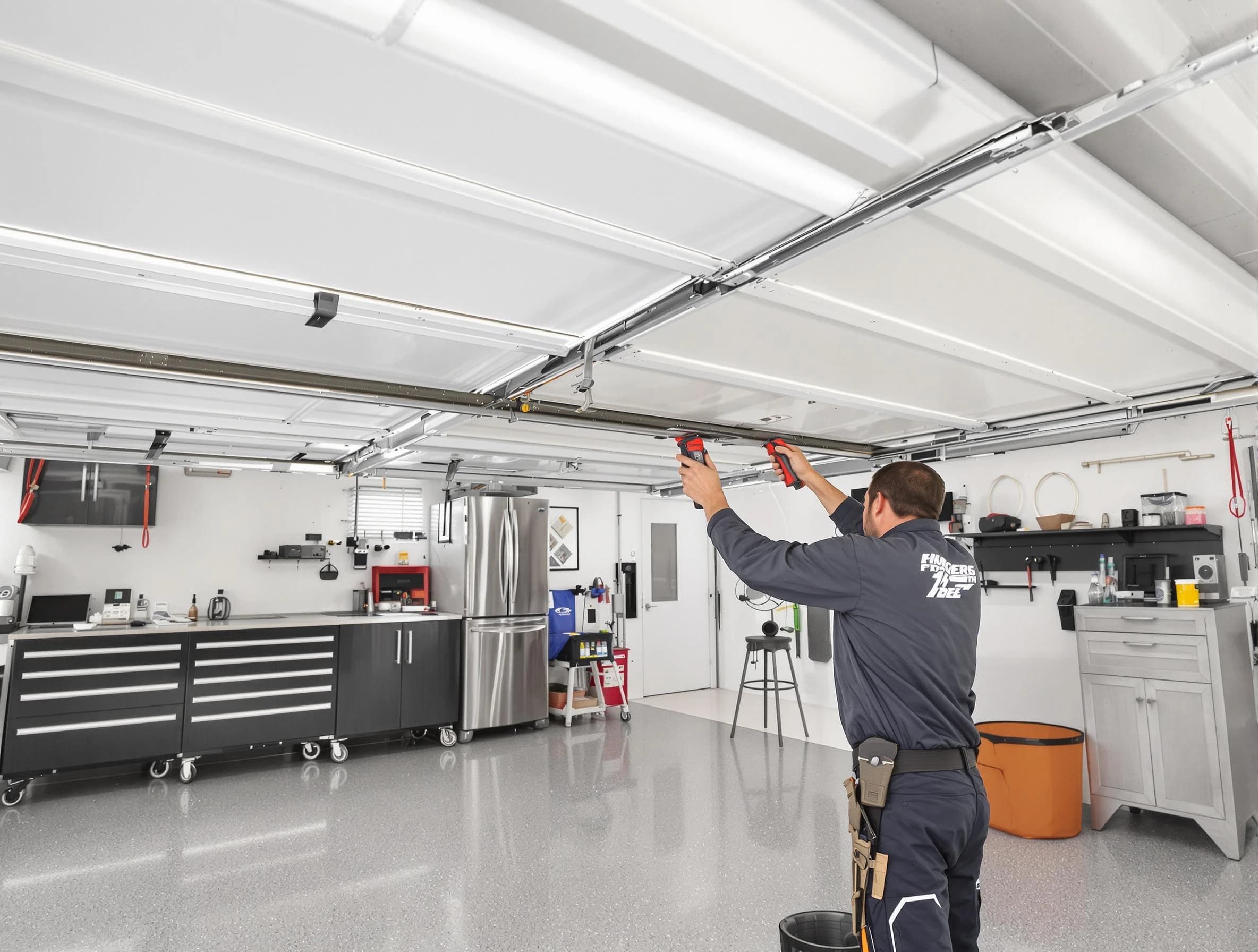 Overhead garage door repair service by Bayonne Garage Door Repair in Bayonne