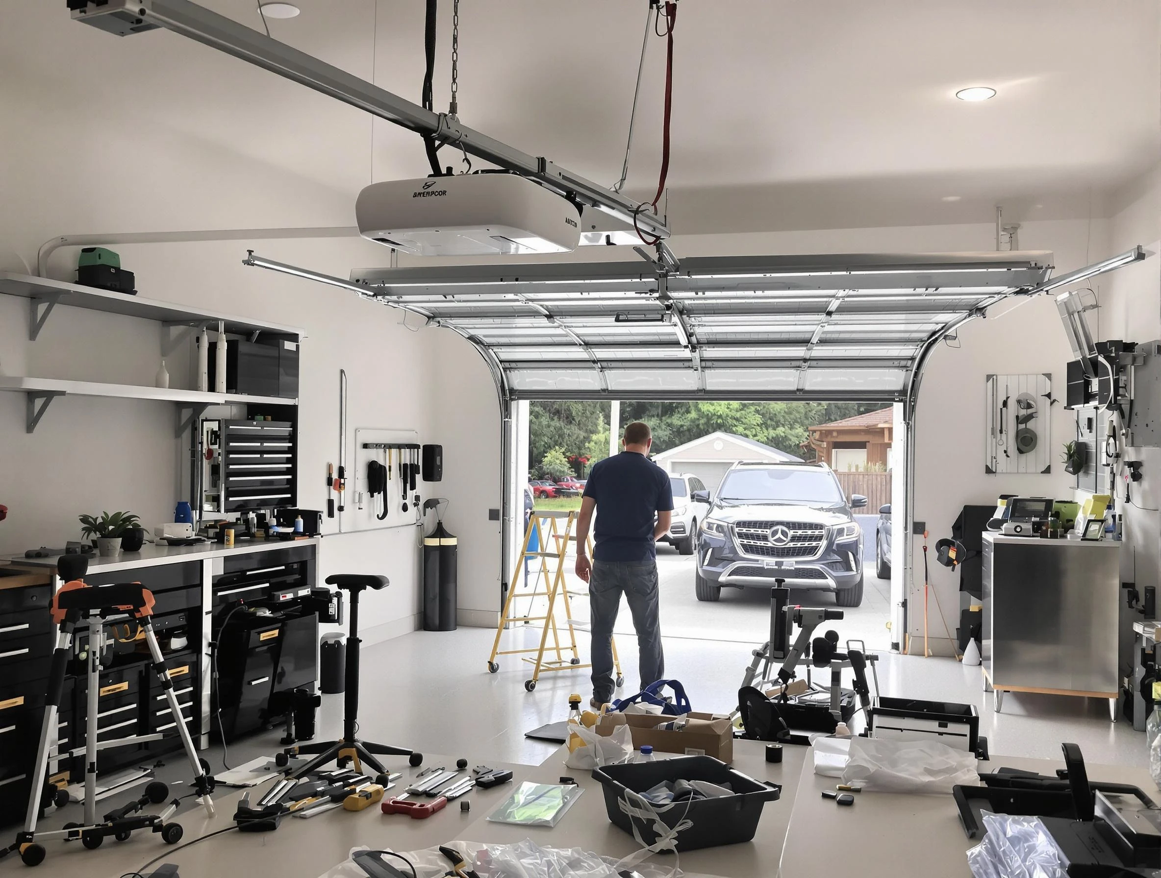 Garage door opener installation by Bayonne Garage Door Repair in Bayonne
